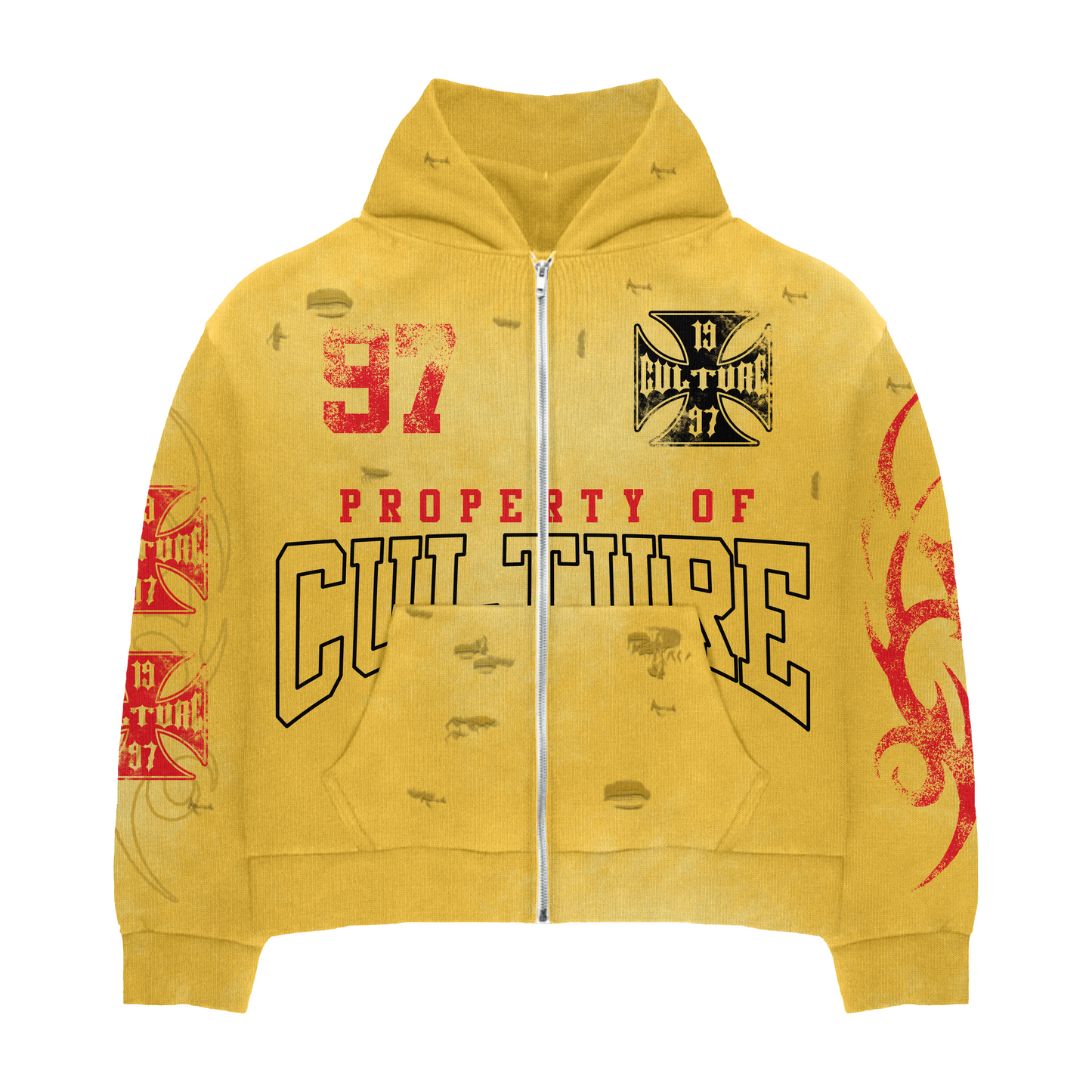 PROPERTY OF CULTURE ZIP UP (YELLOW)